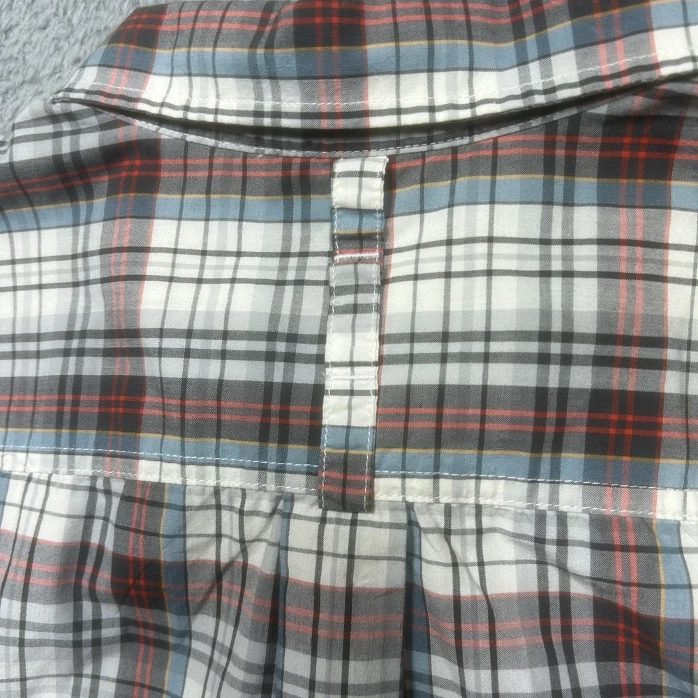 The North Face Shirt Mens 2XL Plaid Short Sleeve Hammets Outdoor Hiking Button‎
